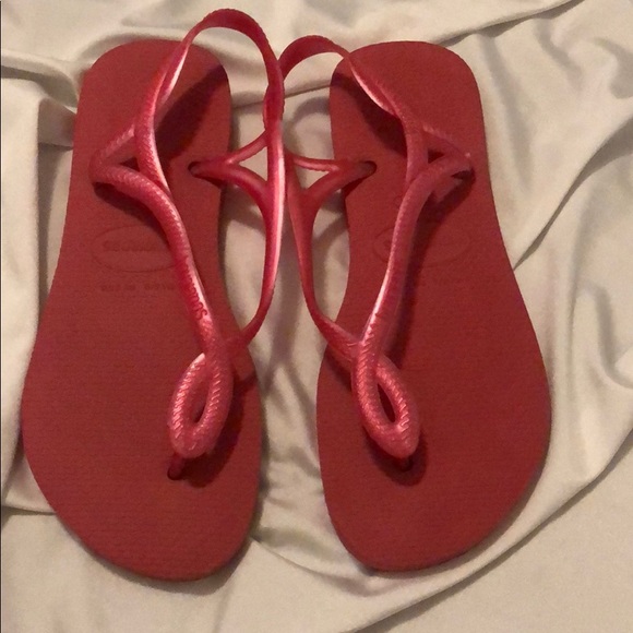 Havaianas Shoes - Havaianas Pink With Ankle Stars Size 6 Havaianas Shoes - Havaianas Pink With Ankle Stars Size 6